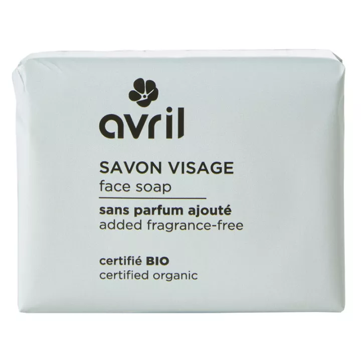 Avril Savon Solide Visage Bio Sans Parfum 100g