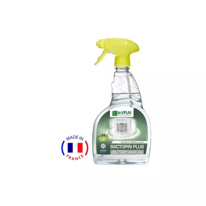 Bactopin plus LE VRAI spray de superfície vegetal ativo 750ml