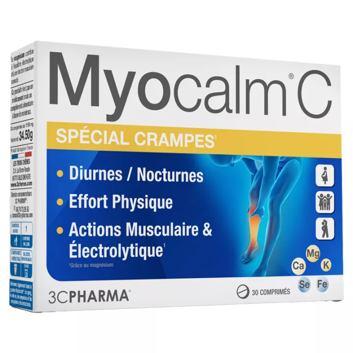3C Pharma Myocalm C Cramps 30 comprimidos