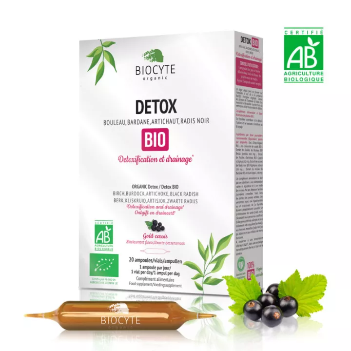 BIOCYTE Detox Bio 20 ampollas de grosella negra