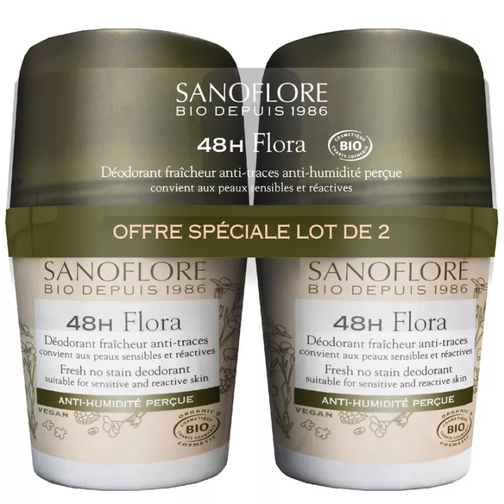 SANOFLORE DEODORANT ROLL-ON 48H freshness cloud roll-on