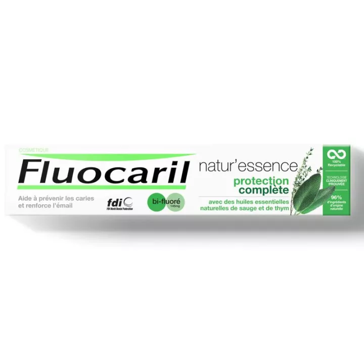 Fluocaril Natur'essence Bi-fluorinated 145mg Complete protection Toothpaste 75ml