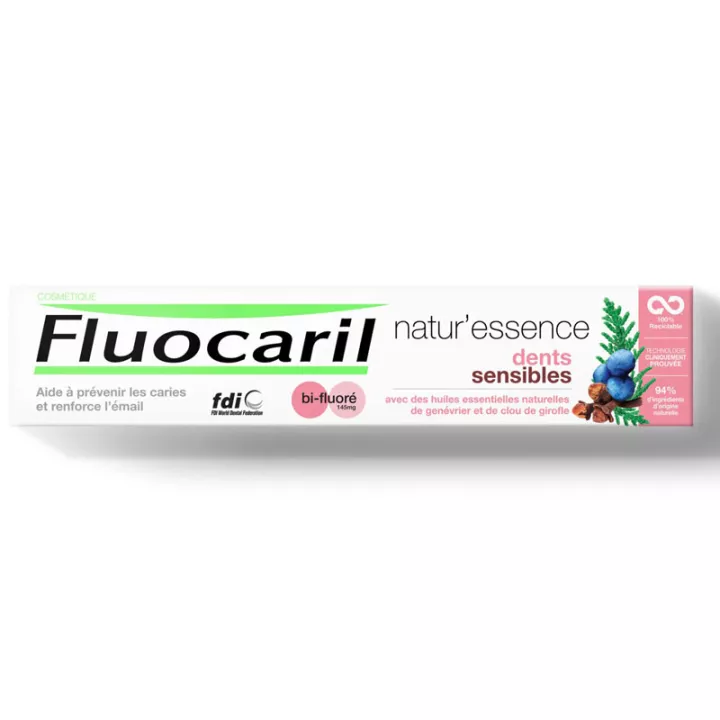 Fluocaril Natur'essence Bi-fluoré 145mg Dentifricio Denti sensibili 75ml