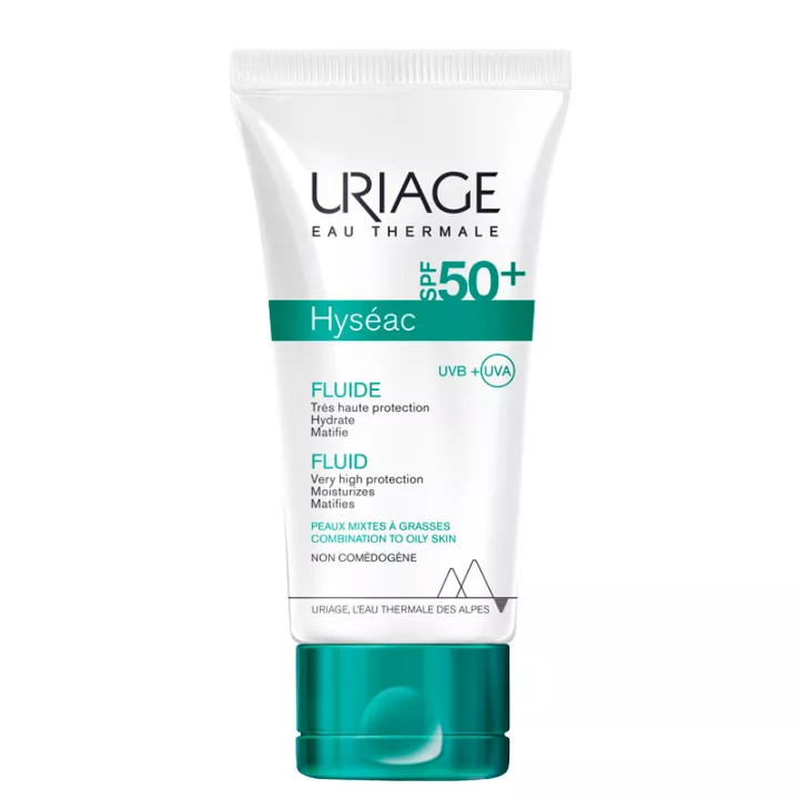 Uriage Hyseac Spf50 + Fluid für Mischhaut bis fettige Haut 50ml