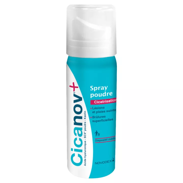 Cicanov + Spray polvo cicatrizante heridas pequeñas 50ml