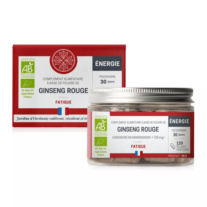 Jardins d'Occitanie Red Ginseng выращивают во Франции.