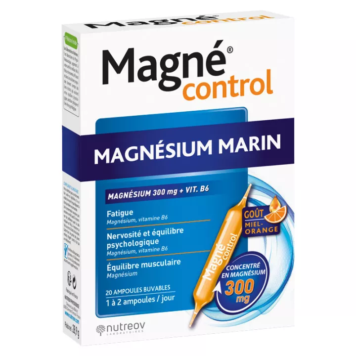 Magné Control 20 ampoules Magnésium et vitamine B6