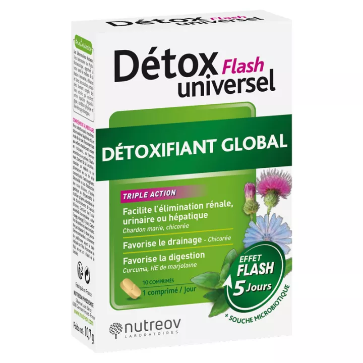 Nutreov Detox Flash Universal Global Detoxifying 10 tablets