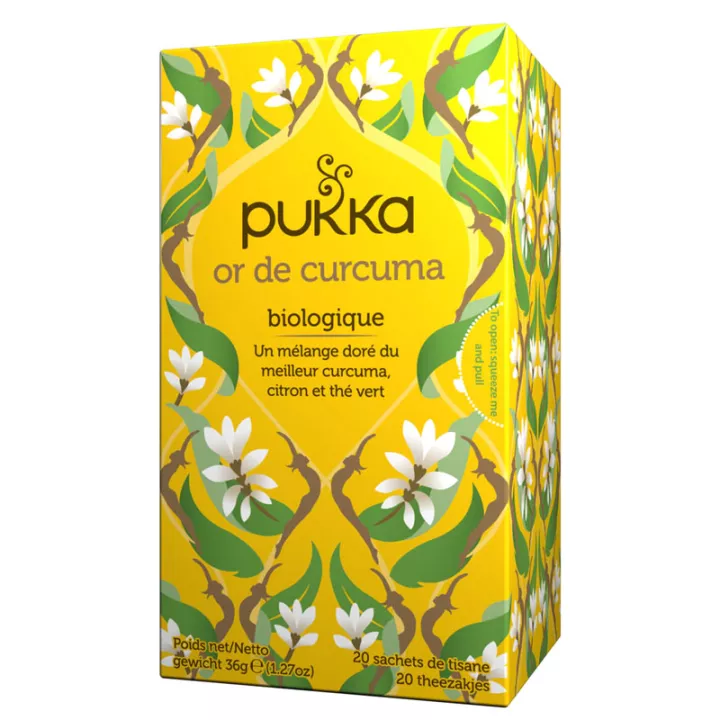 Pukka Bio Thé mobilité & articulations Or de curcuma 20 sachets