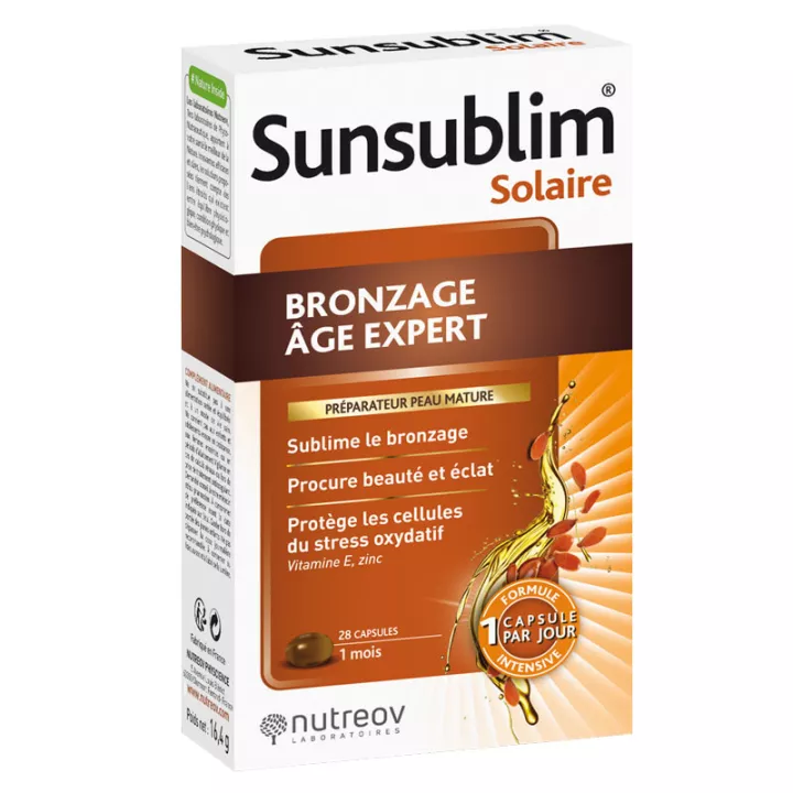 Sunsublim Bronzage Âge Expert 28 Capsules Nutreov