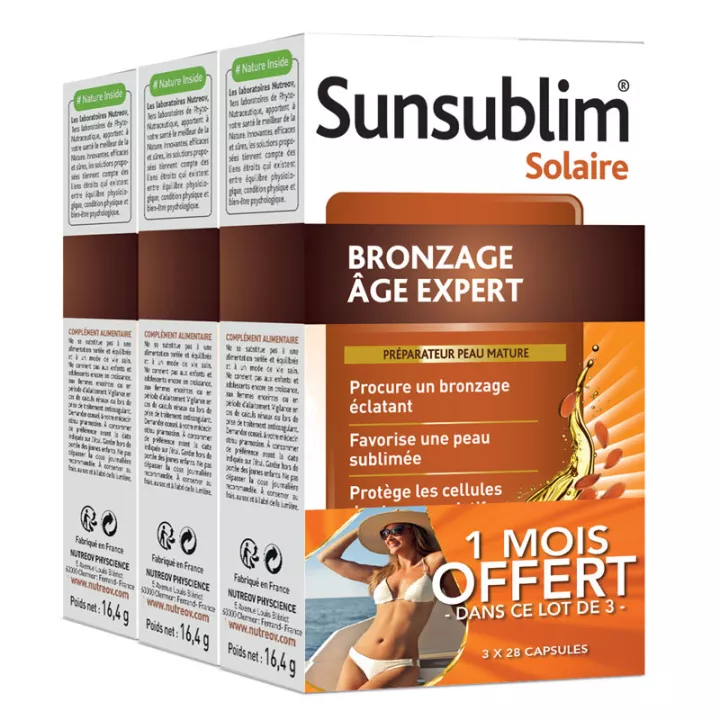 Sunsublim Bronzage Âge Expert 28 Capsules Nutreov