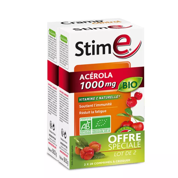Stim E Acérola 1000 Bio 28 comprimés Nutréov