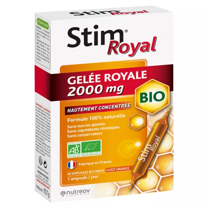 Stim Royal Gelée Royale Bio 2000 mg 20 ampoules Nutréov