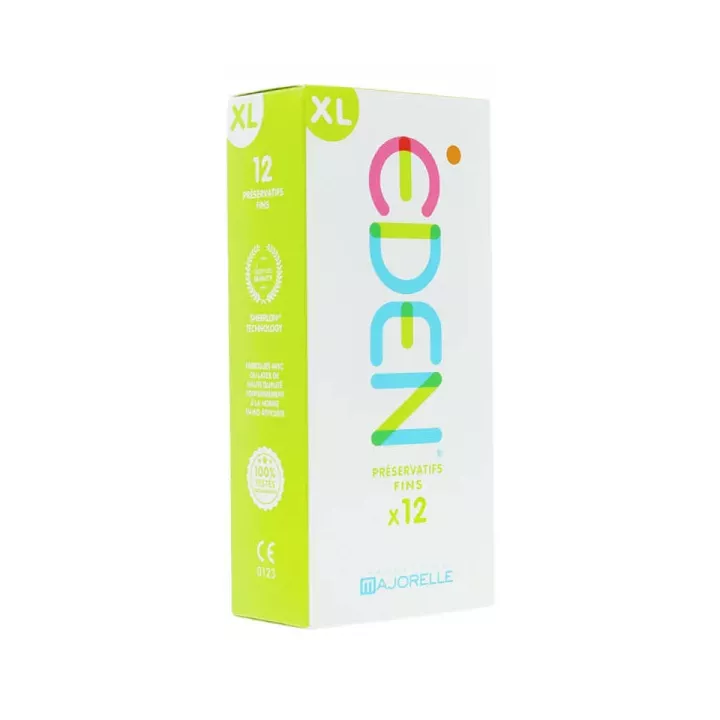 EDEN XL Fine lubricated latex condom x12