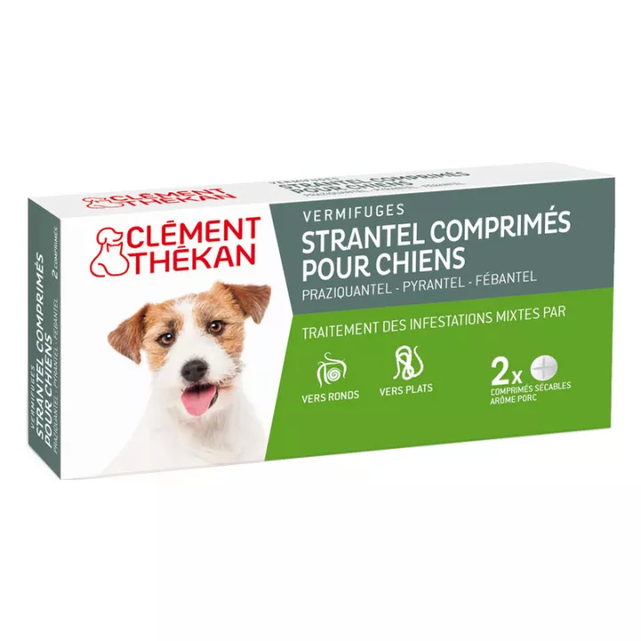 Worming STRANTEL DOG ​​/ Dog XL CLEMENT THEKAN 2 TABLETS