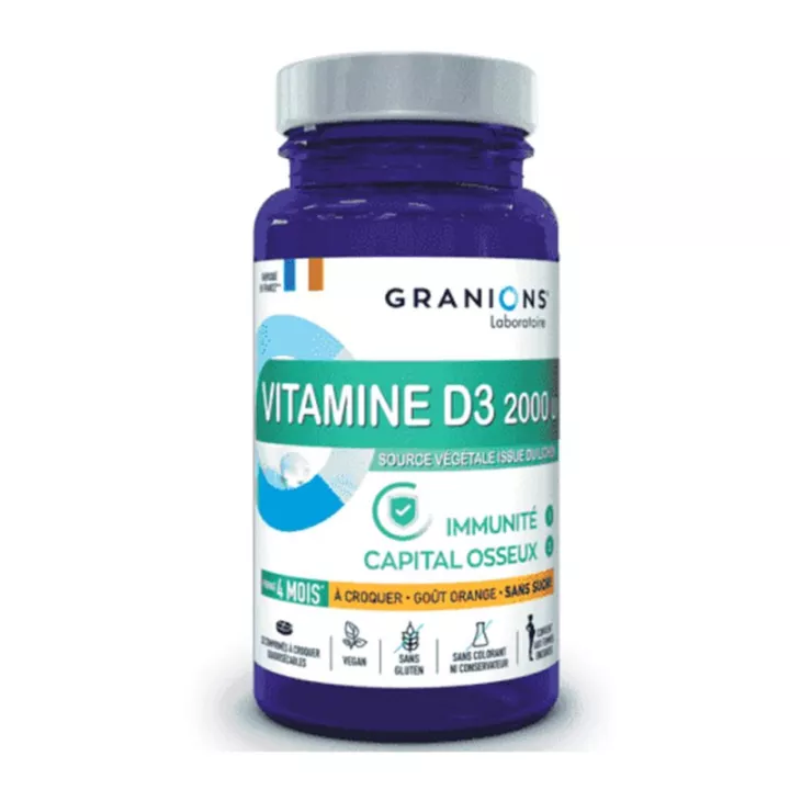 Granions Vitamine D3 2000UI Capital Osseux 30 comprimés