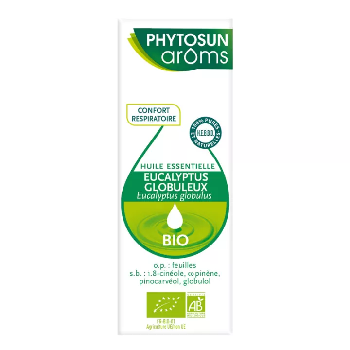 Phytosun Arôms Biologische Bolvormige Eucalyptus Essentiële Olie