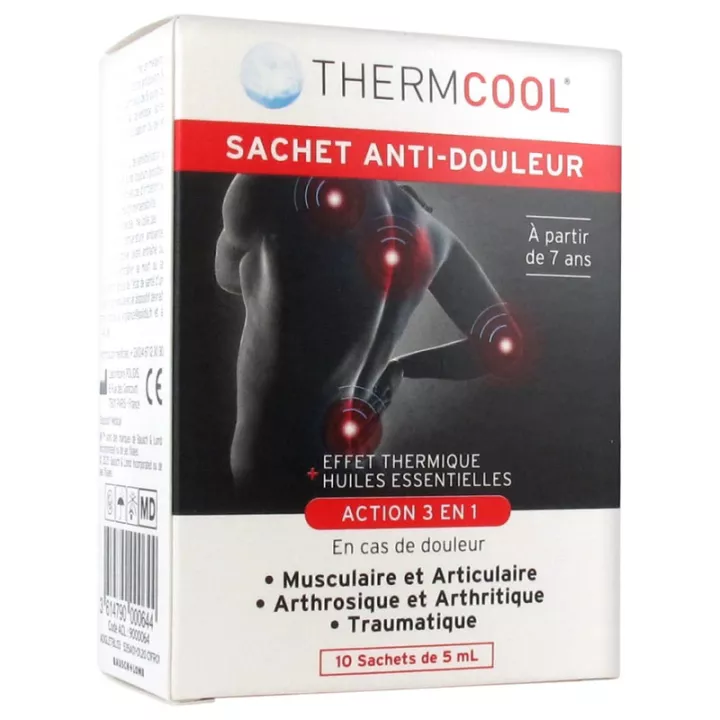 Therm-Cool Gel antidolorifico articolare e muscolare 10 bustine