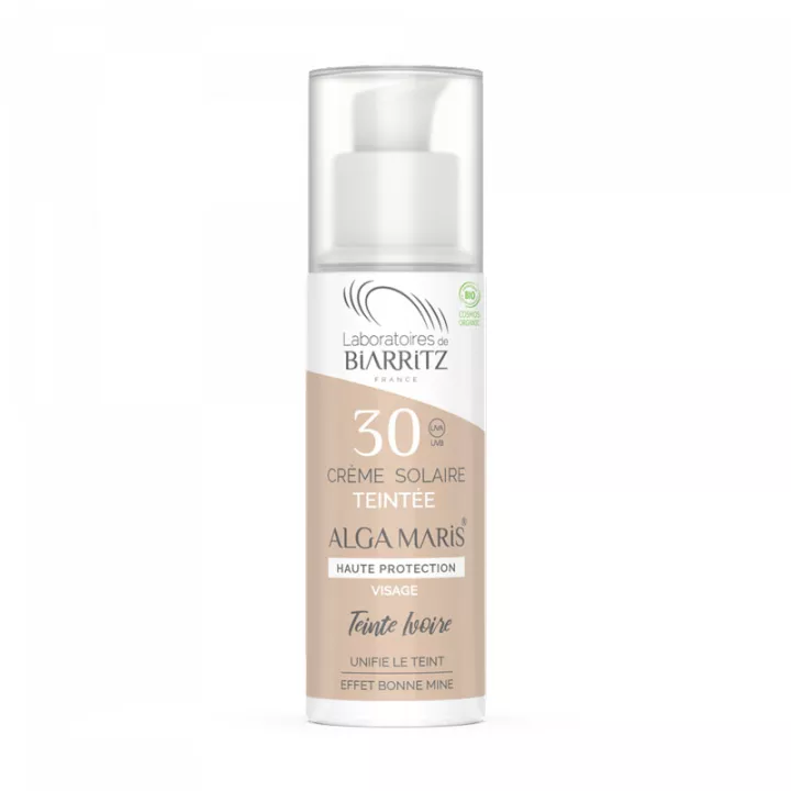 Alga Maris Crema Solare Colorata Spf 30 Bio Biarritz 50ml