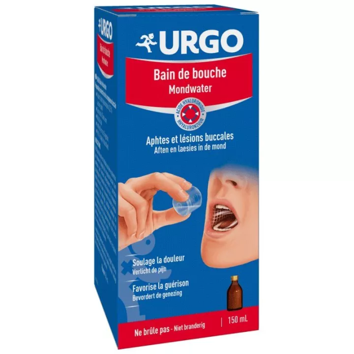 Urgo Mouthwash mouth ulcers oral lesions 150ml