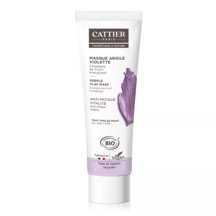 Cattier-masker met biologische violette klei