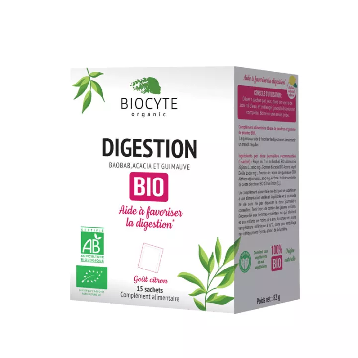 Biocyte Digestión Bio 15 sobres de limón