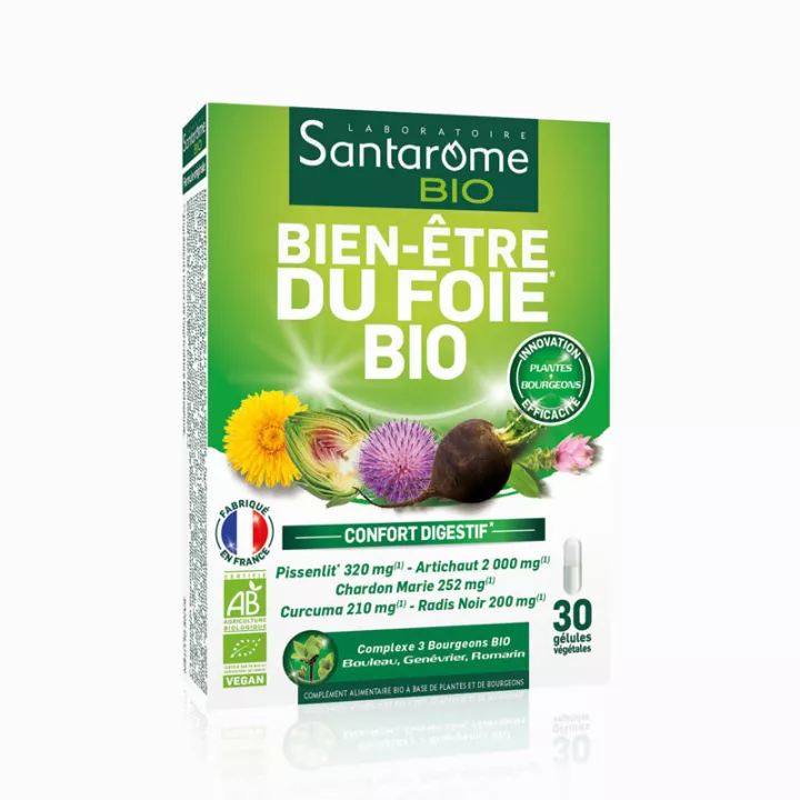Santarome Organic Liver Wellness 30 капсул 