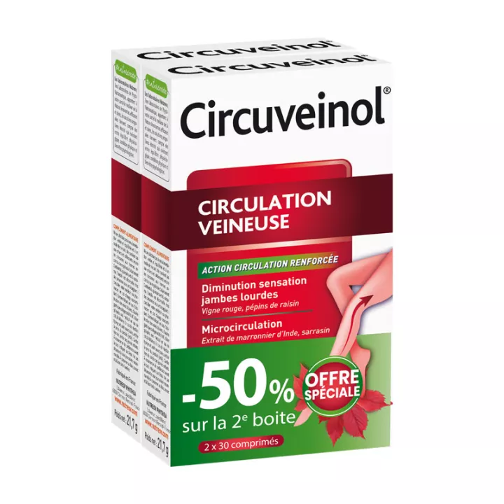 Nutreov Circuveinol Veneuze Circulatie 2x30 tabletten