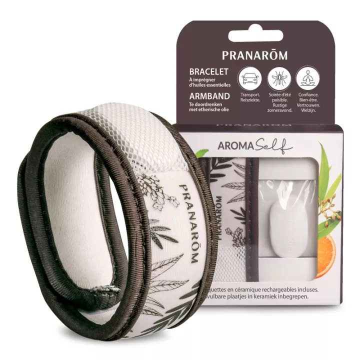 Aromaself Bracelet à imprégner d'huile essentielle Pranarom