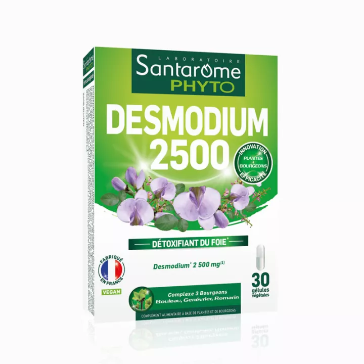 Santarome Desmodium 2500 Детоксифицирующая печень 30 капсул