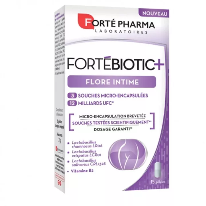 Forté Pharma Fortebiotic + Intimate Flora 15 cápsulas