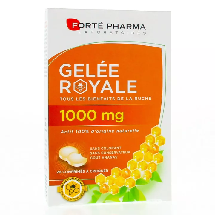Forté Pharma Royal Jelly 1000mg 20 Chewable Tablets