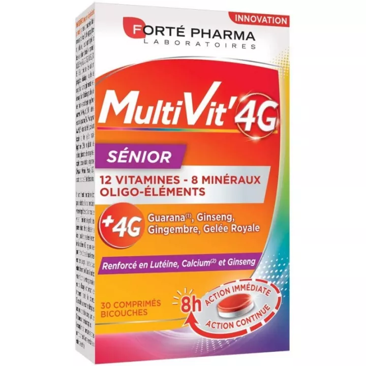 Forté Pharma Multivit '4g Senior 30 Tablets