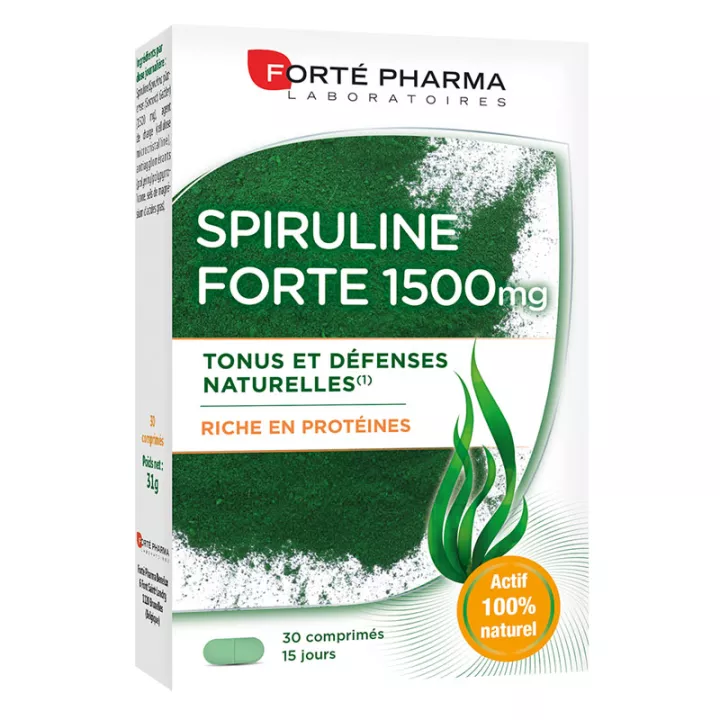 Forté Pharma Spirulina Forte 1500 30 Tablets