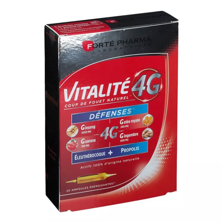 Forté Pharma Vitalite 4g Défenses 20 Ampullen van 10ml