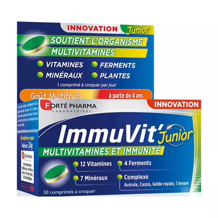 Forté Pharma Immuvit'junior 30 comprimidos masticables