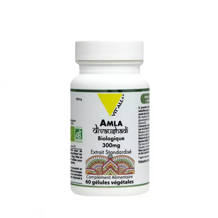 Vitall + Amla Bio 300 мг стандартизированный экстракт 60 растительных капсул