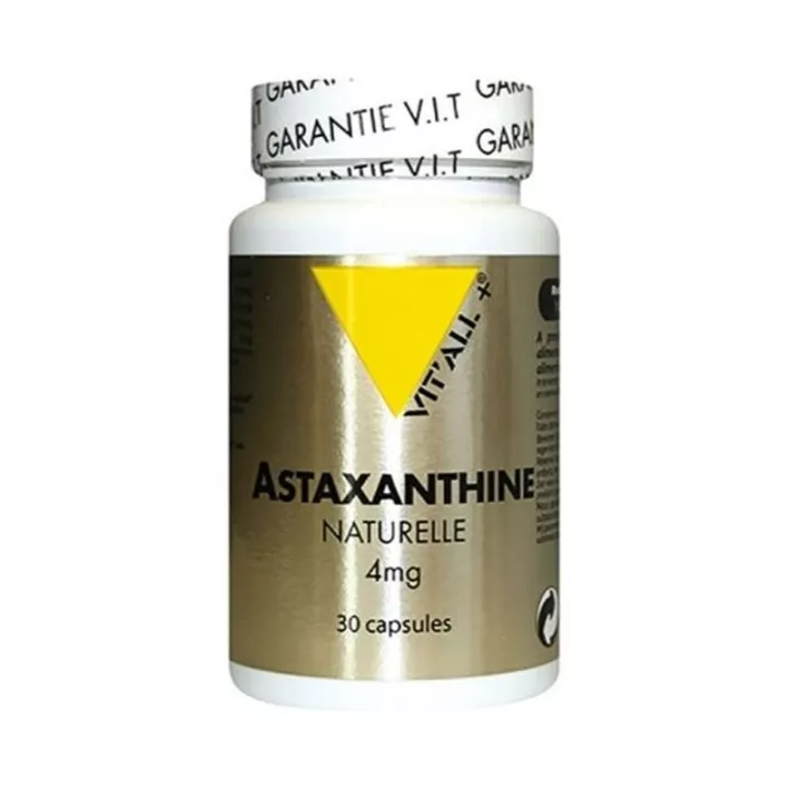 Vitall + natuurlijke astaxanthine 4 mg 30 capsules