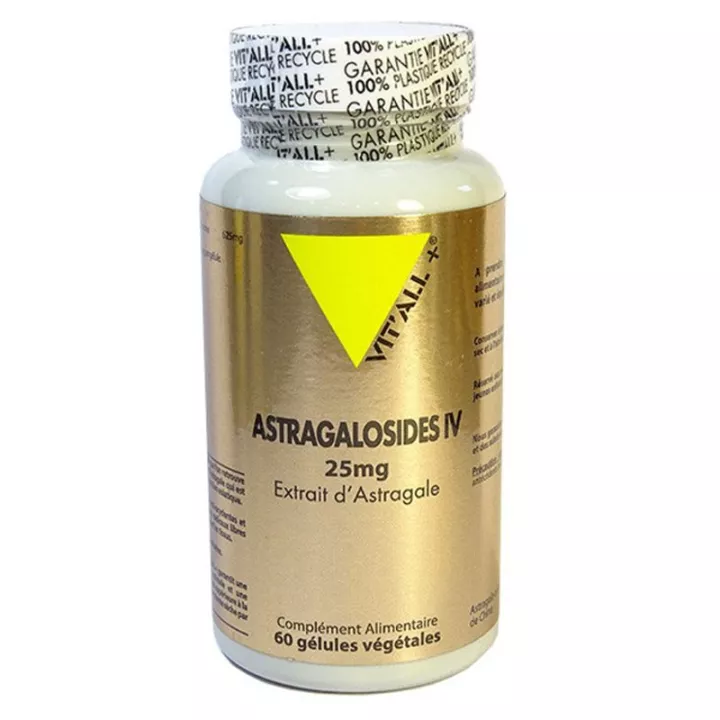 Vitall+ Astragalosides IV 25mg Extrait Standardisé 60 gélules végétales