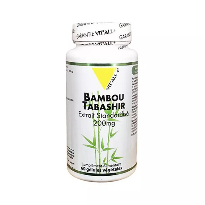 Vitall+ Bambus Tabashir Bio 200mg Standardisierter Extrakt 60 vegetarische Kapseln