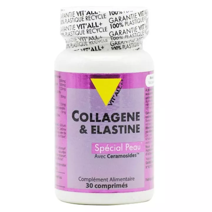 Vitall + Colágeno e Elastina 30 comprimidos