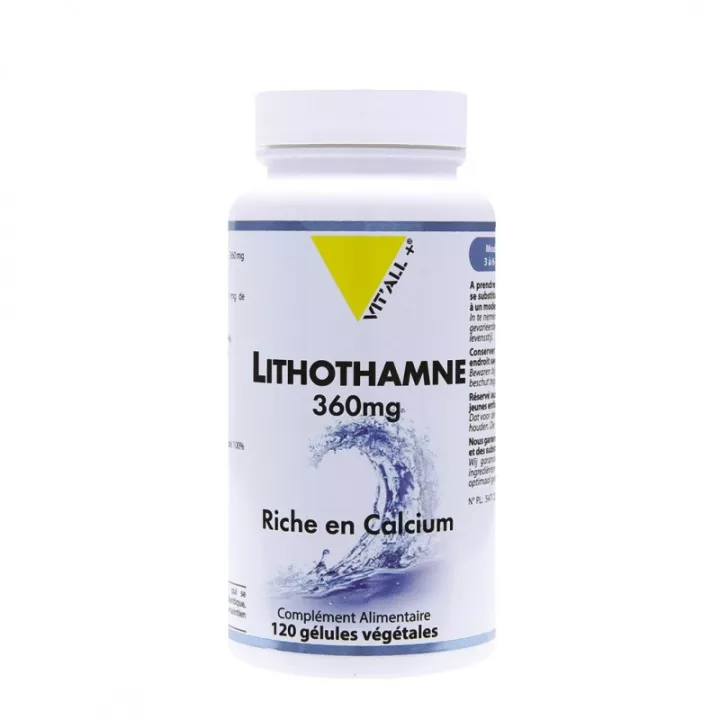 Vitall + Lithothamne 360mg Reich an Calcium 120 pflanzliche Kapseln