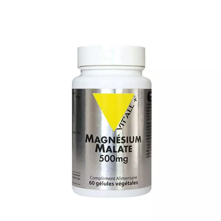Vitall + Malato di Magnesio 500mg 60 capsule vegetali