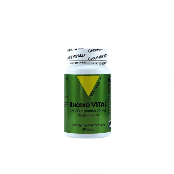 Vitall+ Rhodio Vital Rhodiola 360mg Extrait Standardisé 60 gélules végétales