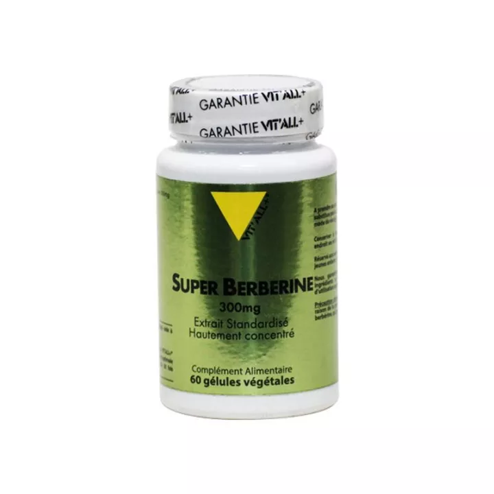 Vitall + Super Berberine 300 mg gestandaardiseerd extract 60 plantaardige capsules