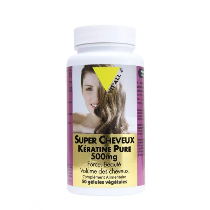 Vitall + Super Hair Pure Keratin 500mg 50 cápsulas vegetales