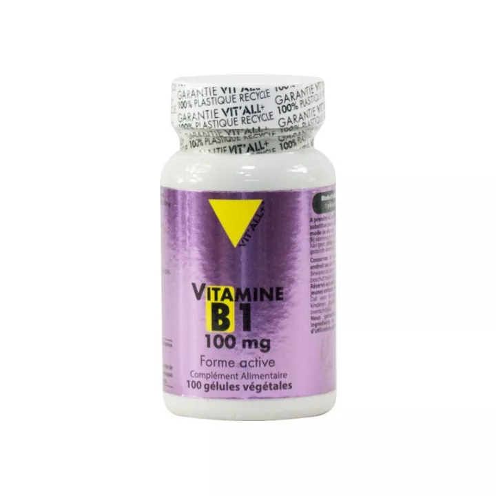 Vitall + Vitamin B1 100mg 100 pflanzliche Kapseln