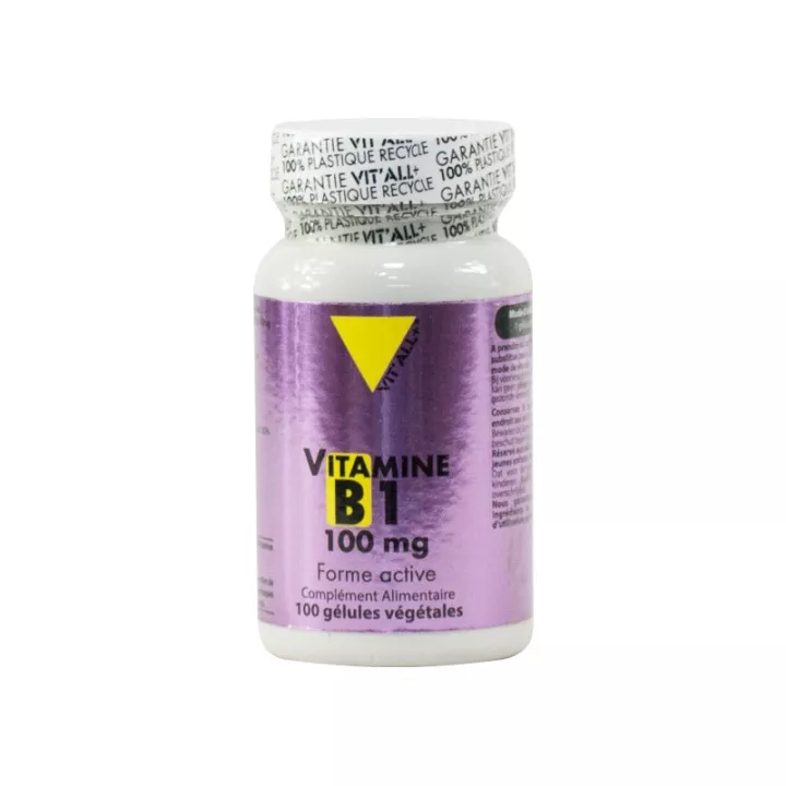 Vitall + Vitamin B1 100mg 100 vegetable capsules