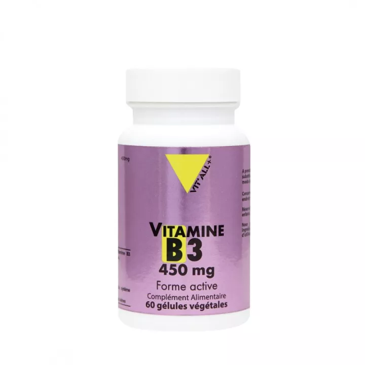 Vitall + Vitamina B3 450mg 60 cápsulas vegetales