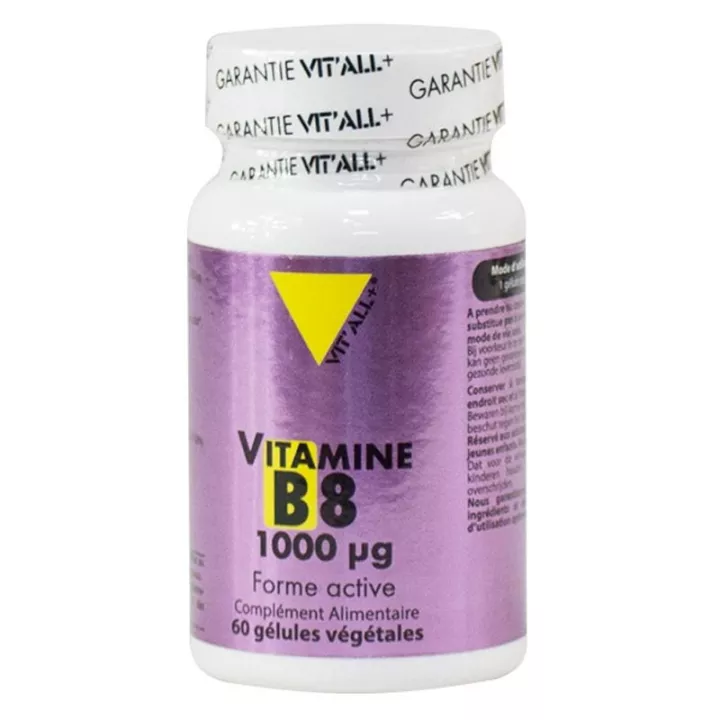Vitall + Vitamine B8 1000 µg 60 plantaardige capsules